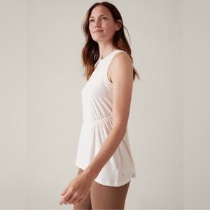 Athleta Air Out Cinch Tank in Magnolia White XL